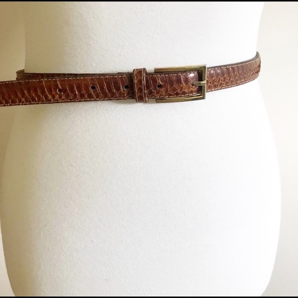 Accessories - Genuine Snakeskin Leather Belt